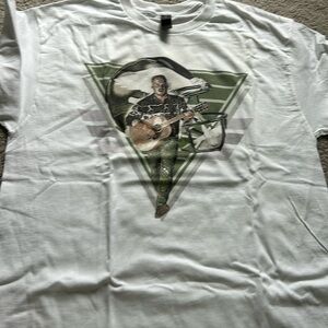 White Zach Bryan eagles tee